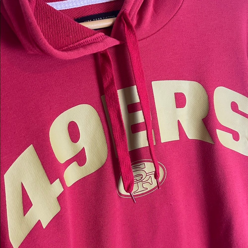 Junk Food X NFL Sideline Stripe fleece 49ers hoodie XL - Picture 3 of 8